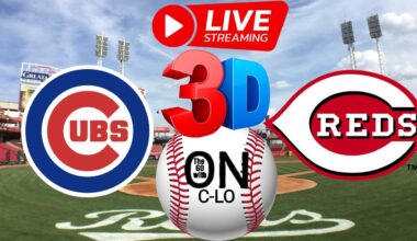 🔴Chicago Cubs vs  Cincinnati Reds. Live MLB Baseball. Play by Play, 3D Presentation Livestream