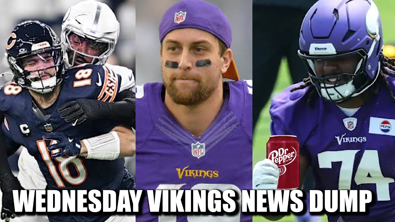 Minnesota Vikings News Dump (9.3.2025) | Braxton Jones @ LT, Depth Chart, Donovan Gave Up Dr. Pepper