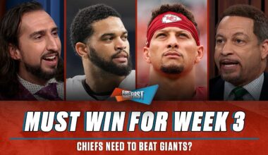 Chiefs in ‘obvious’ Must-Win vs. Giants, ‘Sky could fall’ for Bears or Cowboys | FIRST THINGS FIRST