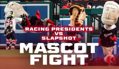 Racing Presidents VS Slapshot MASCOT FIGHT!!! | FULL RACE