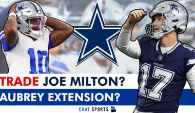 Dallas Cowboys Trade Rumors On Joe Milton + Jerry Jones HINTS At A Brandon Aubrey Contract Extension