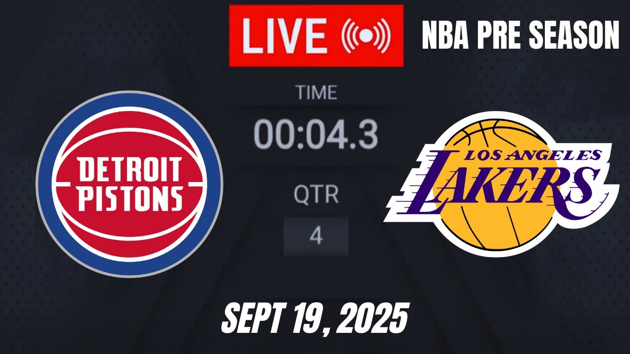NBA LIVE! Detroit Pistons vs Los Angeles Lakers | September 19, 2025 | Pistons vs Lakers 2K26