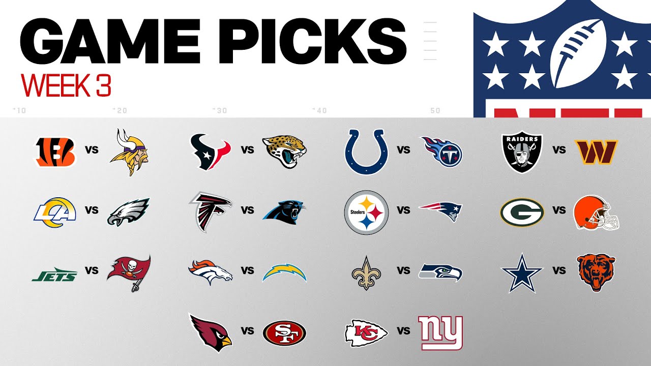 NFL Week 3 Game Picks