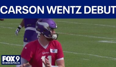 Carson Wentz making Vikings debut Sunday against Bengals