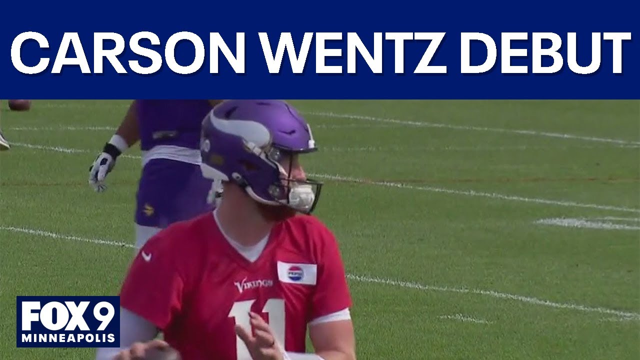 Carson Wentz making Vikings debut Sunday against Bengals