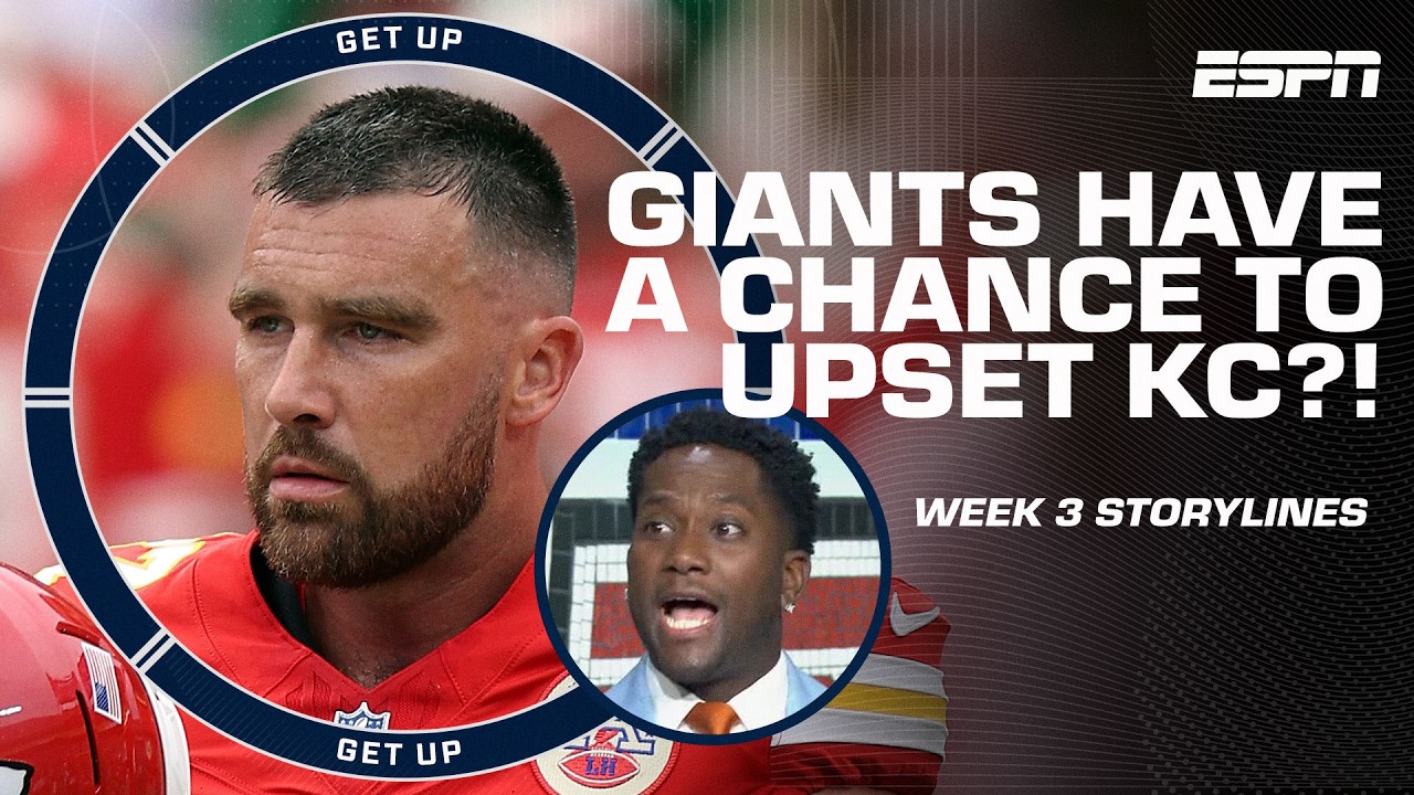 Kansas City Chiefs on UPSET ALERT vs. the Giants? 🚨 Harry Douglas gives THIS percent chance | Get Up