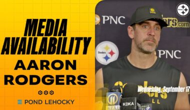 Aaron Rodgers Media Availability (Sept. 17) | Pittsburgh Steelers