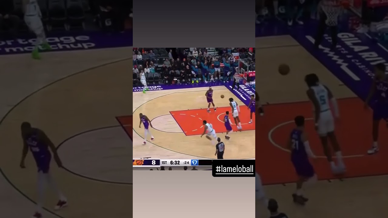 #lameloball vs #phoenixsuns 2025 #nba #nbashorts #nbahighlights #charlottehornets #basketball