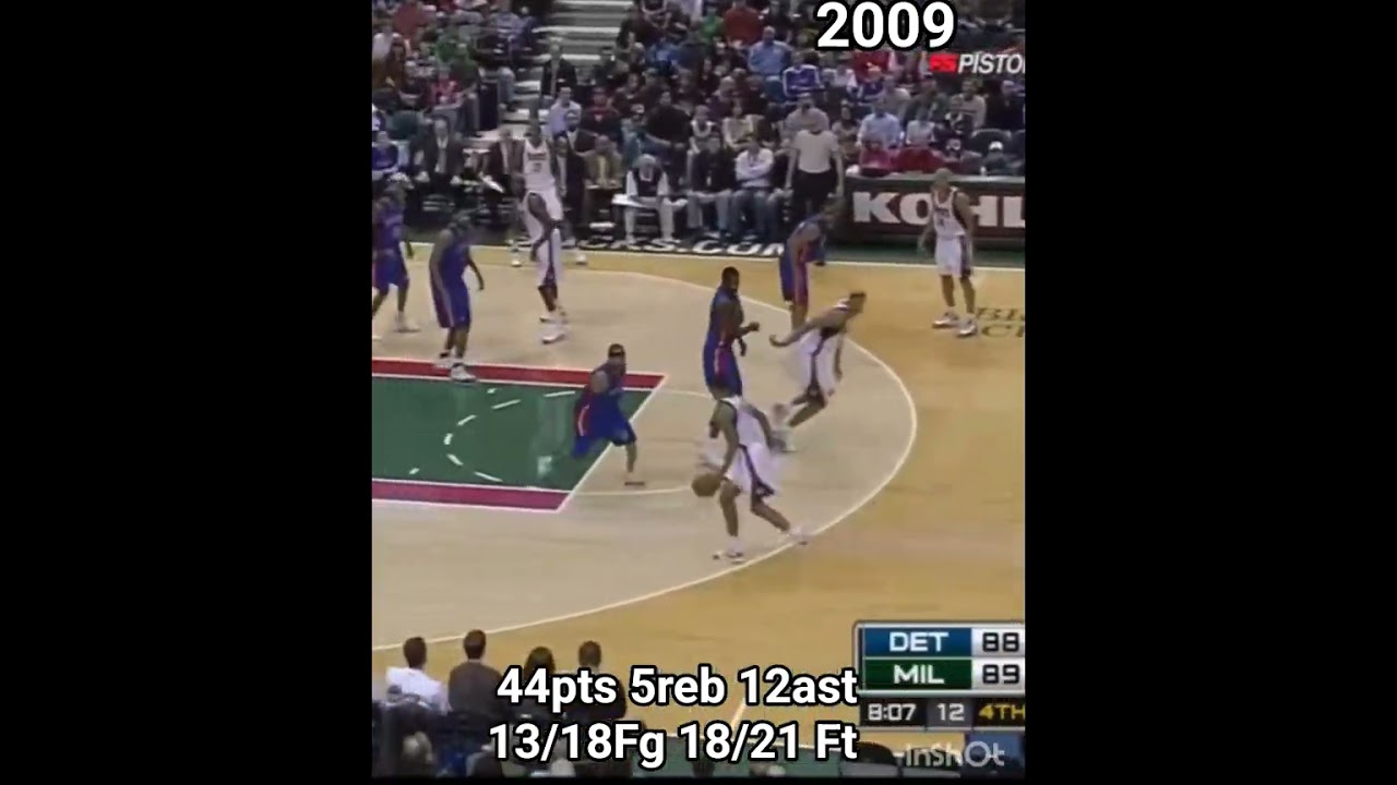 RAMON SESSIONS 44 Point Game vs. DETROIT PISTONS IN 2009 : #shorts #ramonsessions #foryou