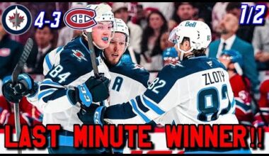 2025 Prospect Showdown 1/2 WPG-4 MTL-3 Win Jets Fan Reaction