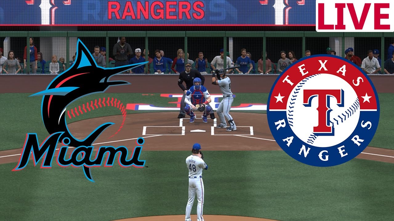 🔴LIVE 🔴Miami Marlins vs Texas Rangers /September 19 /MLB the show 25