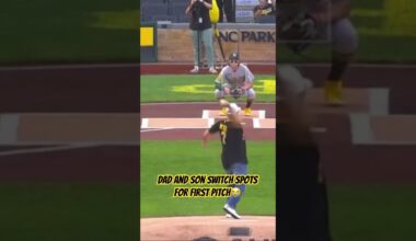 Athletics Jacob Wilson and his Dad share a wholesome first pitch moment