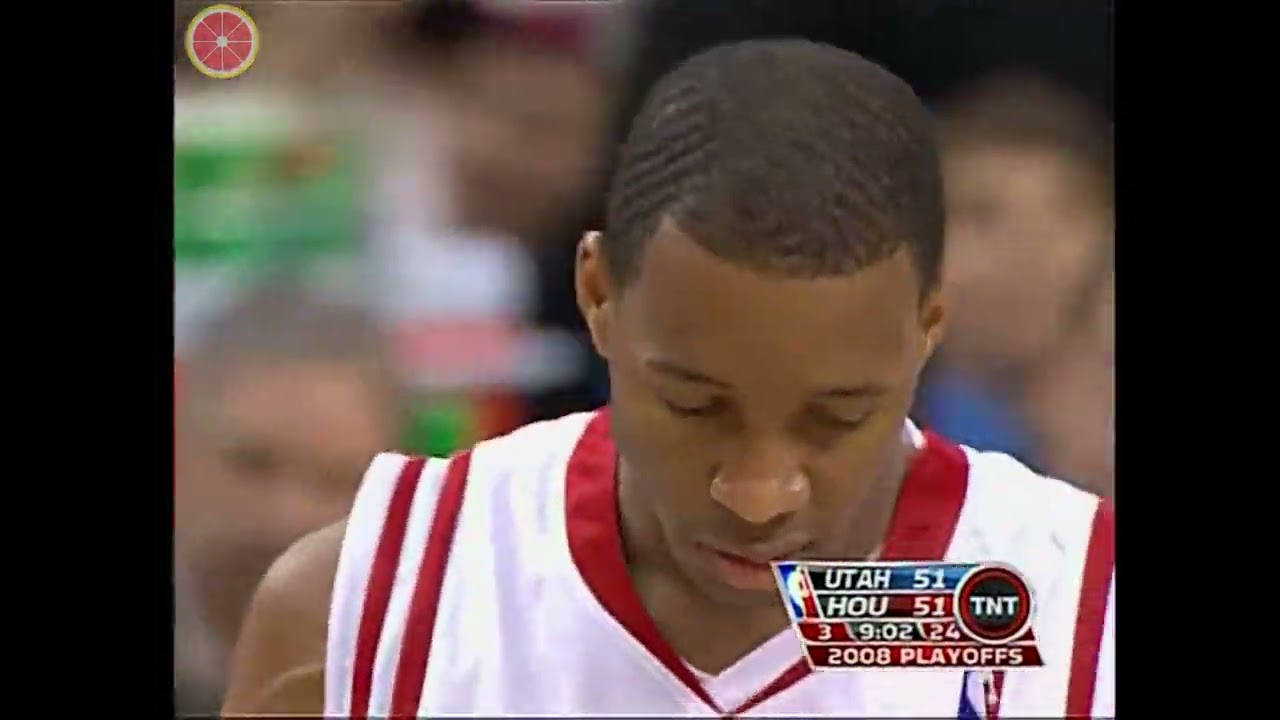 Throwback NBA Playoffs WCFR 2008.4.21 Utah Jazz at Houston Rockets G2