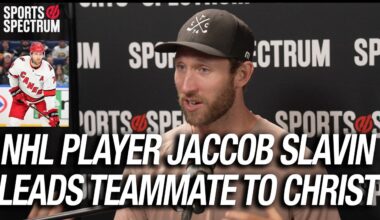 Carolina Hurricanes NHL player Jaccob Slavin shares story of leading his teammate to Christ
