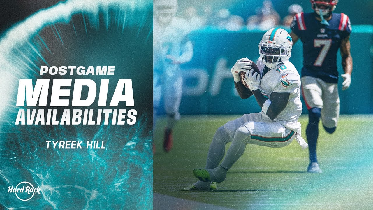 Tyreek Hill meets with the media after #NEvsMIA  | Miami Dolphins