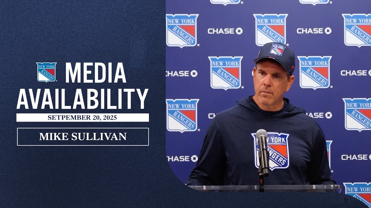 NYR Training Camp: Mike Sullivan Media Availability | September 20, 2025