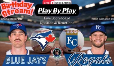 🧢 LIVE:  Toronto Blue Jays vs Kansas City Royals MLB Showdown & Reactions!
