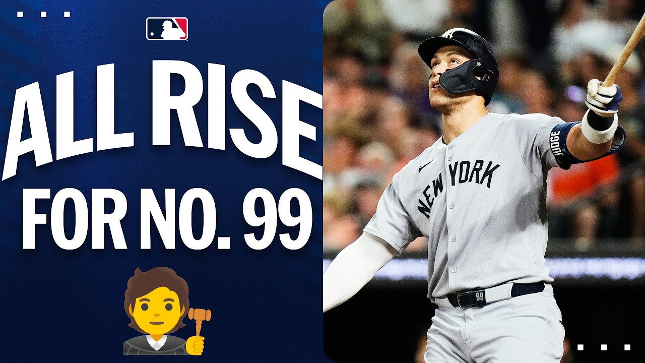 Aaron Judge cranks his 49th home run of the season 🐐 (He snakes it around the foul pole 🐍)