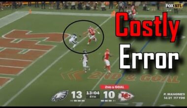 Drop from Travis Kelce turns TD into INT | Kansas City Chiefs Vs Philadelphia Eagles