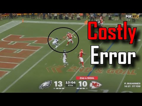 Drop from Travis Kelce turns TD into INT | Kansas City Chiefs Vs Philadelphia Eagles