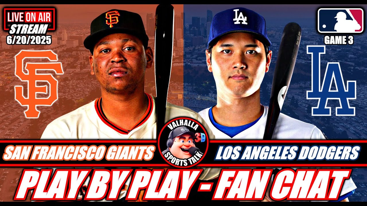 Los Angeles Dodgers vs San Francisco Giants ⚾ MLB Baseball 🟢 MLB Play By Play LIVE STREAM in 3D.