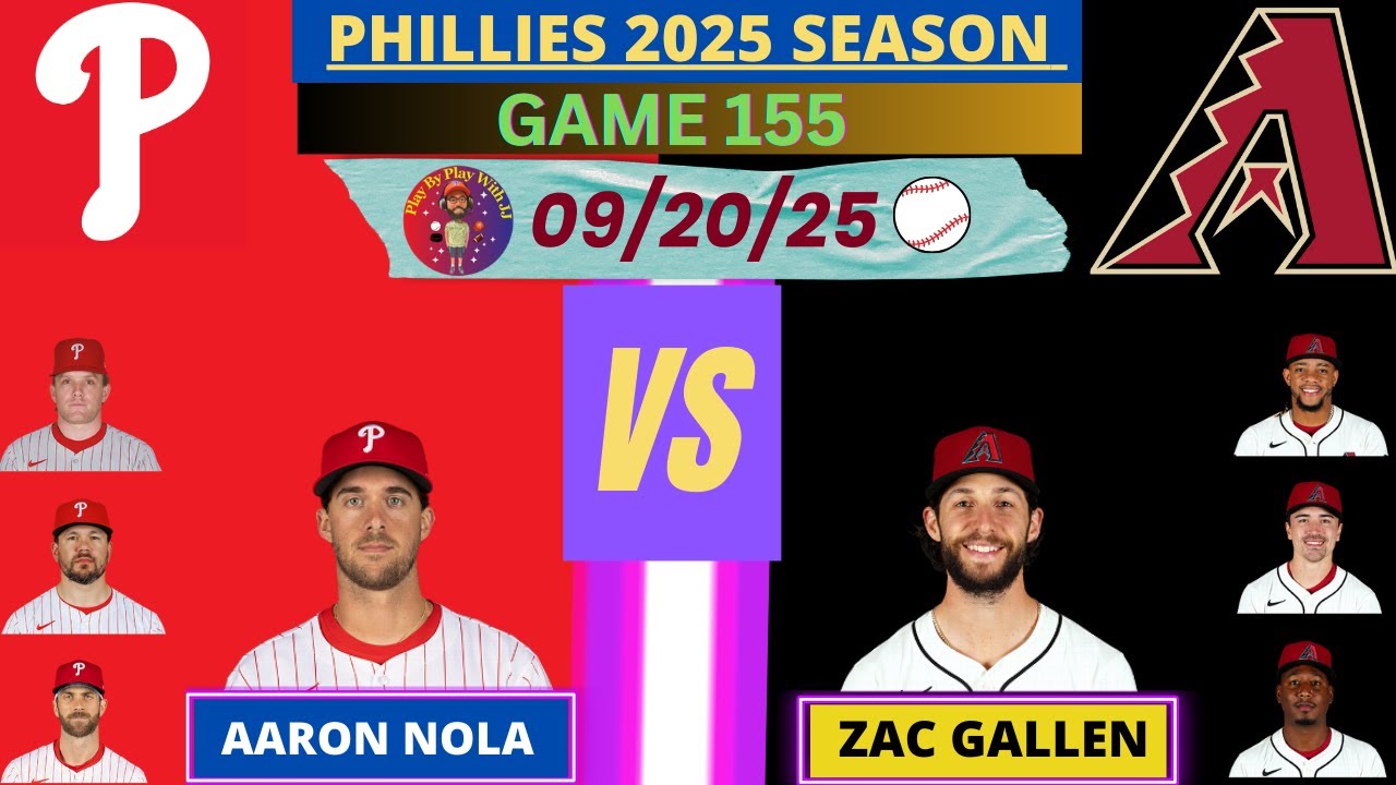 Philadelphia Phillies @ Arizona Diamondbacks LIVE PLAY-BY-PLAY (09-19-25) #phillies #dbacks