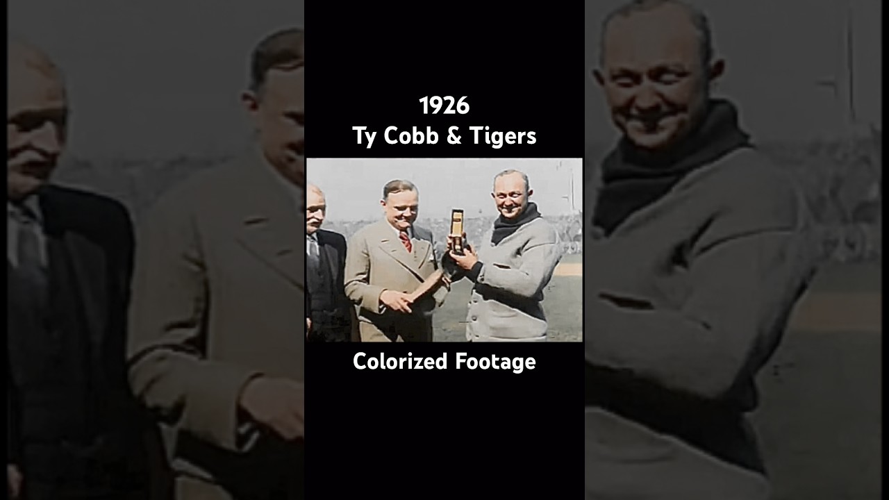 1926 Ty Cobb & Detroit Tigers Footage #trendingshorts #baseball