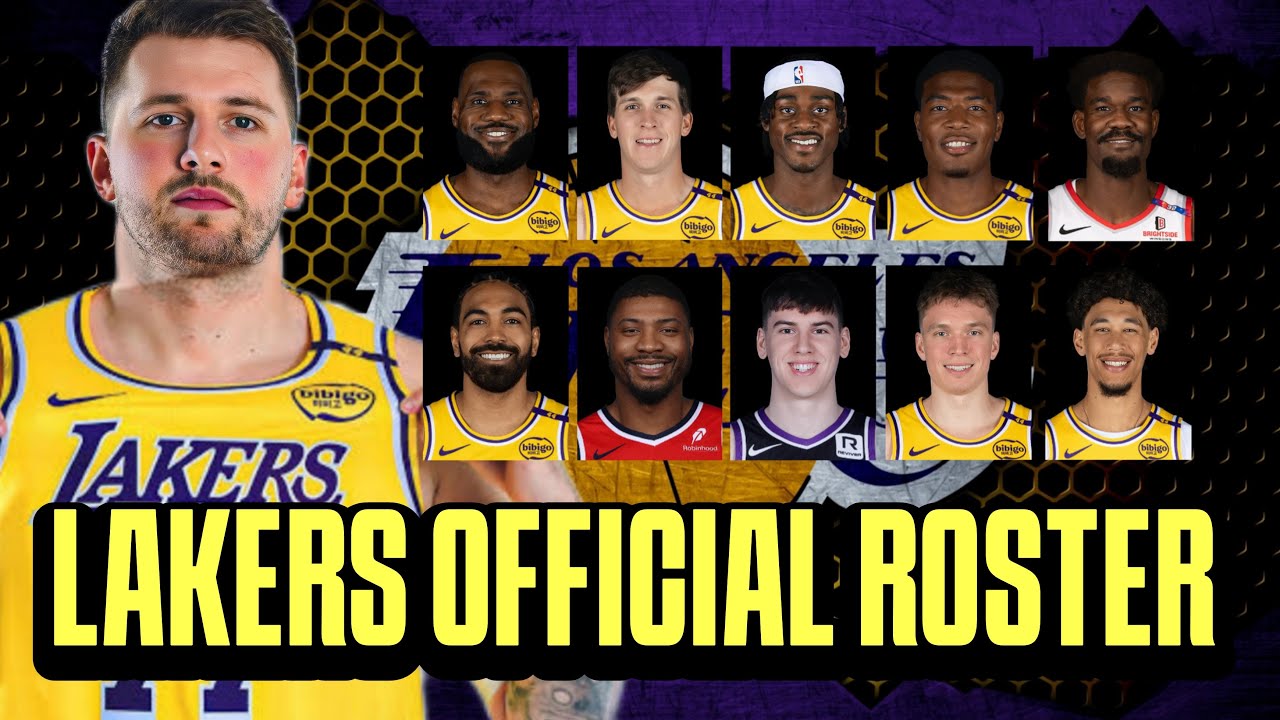 LA Lakers OFFICIAL ROSTER! May Center na! Tanggal na si Bronny James!