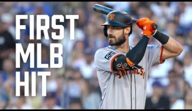 Bryce Eldridge's First MLB Hit is a Bases-Clearing Double | Giants vs Dodgers Highlights