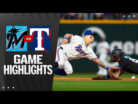 Marlins vs. Rangers Game Highlights (9/20/25) | MLB Highlights