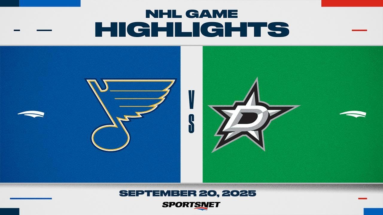 NHL Preseason Highlights | Blues vs. Stars - September 20, 2025