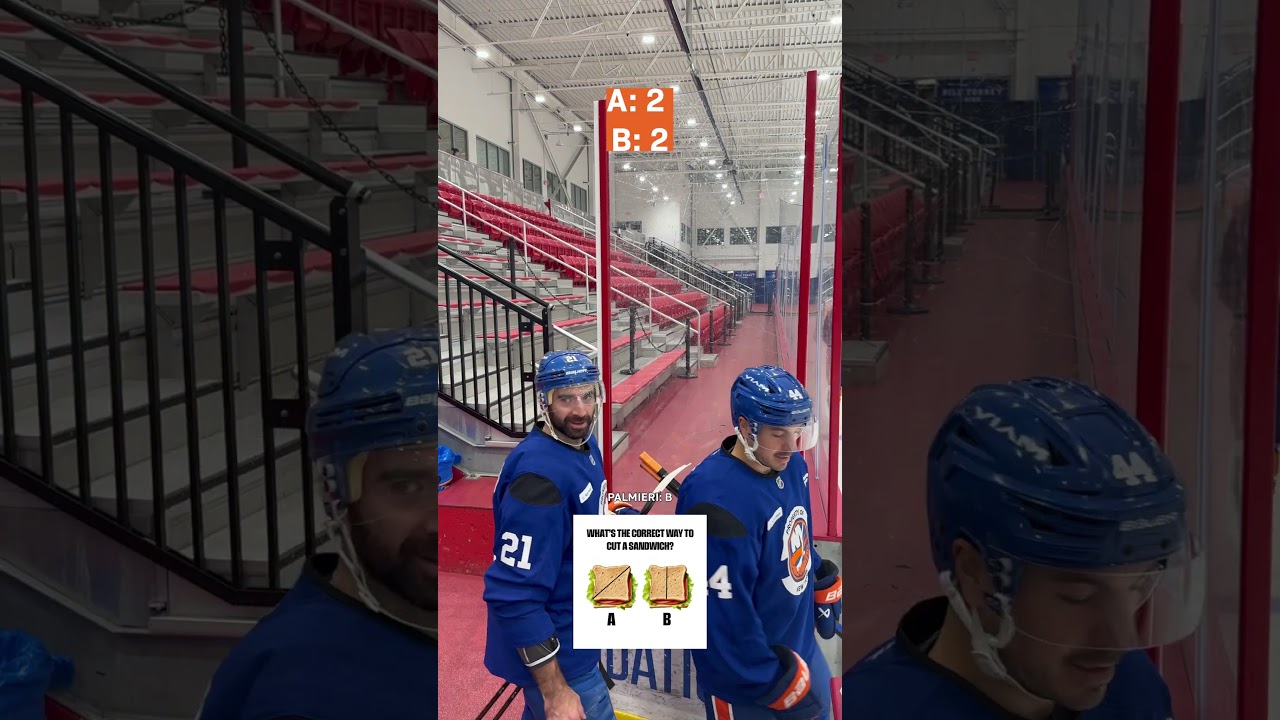 New York Islanders Whiteboard Question | How Do You Cut Your Sandwich?