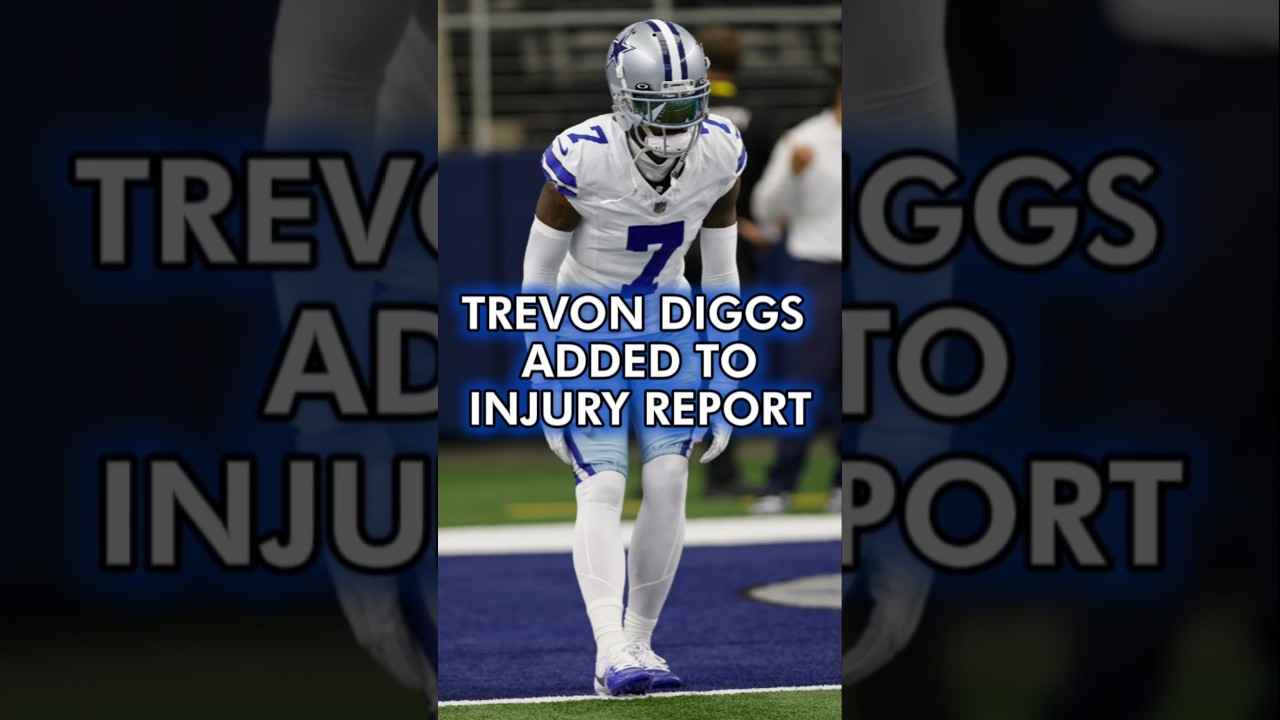 BREAKING: Trevon Diggs Added To Cowboys Injury Report With Knee Issue #cowboys #trevondiggs #shorts