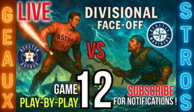 Astros vs Mariners LIVE Play-by-Play GAME 12 Sept. 20th 2025