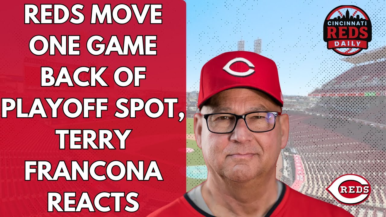 Cincinnati Reds Manager Terry Francona Reacts to 6-3 Win Over Chicago Cubs