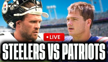 🚨 LIVE: Pittsburgh Steelers vs New England Patriots GameCast!