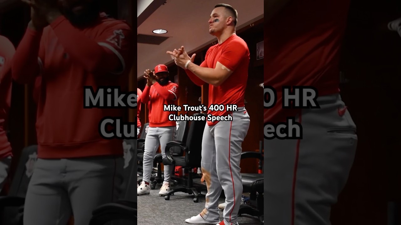 Mike Trout’s Clubhouse Speech 🥹
