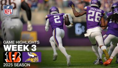 Cincinnati Bengals vs. Minnesota Vikings Game Highlights | NFL 2025 Season Week 3