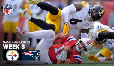 Pittsburgh Steelers vs. New England Patriots Game Highlights | 2025 NFL Season Week 3