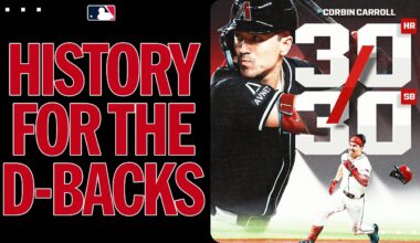 Corbin Carroll is the 1st D-back to join the 30-30 club 😍 (Check out how he got there in 2025!!)