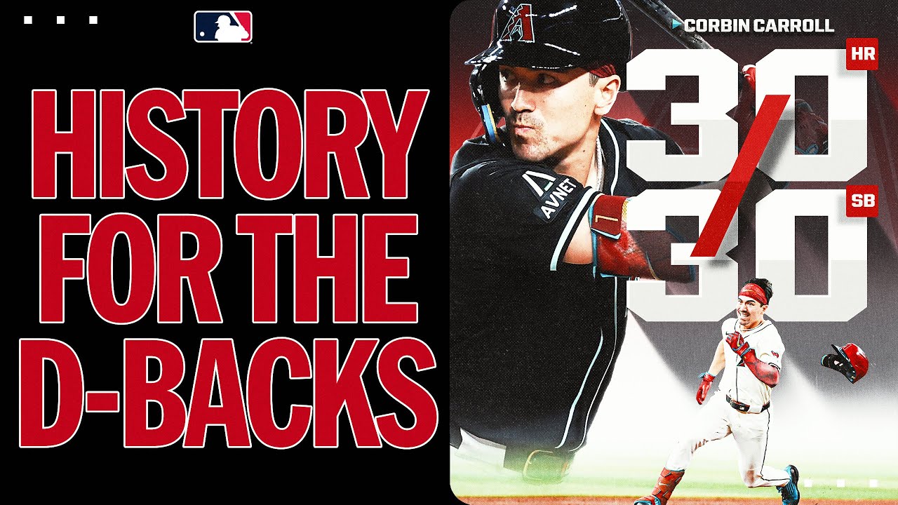 Corbin Carroll is the 1st D-back to join the 30-30 club 😍 (Check out how he got there in 2025!!)