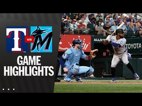 Rangers vs. Marlins Game Highlights (9/21/25) | MLB Highlights