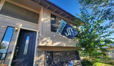 The colors have been hoisted!