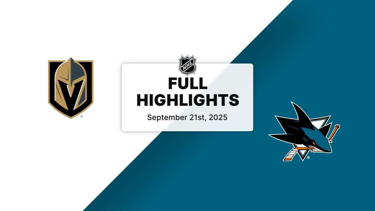 NHL Preseason Highlights | Golden Knights vs. Sharks | September 21, 2025