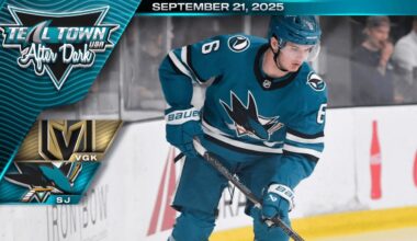San Jose Sharks vs Vegas Golden Knights - 9/21/2025 - Teal Town USA After Dark (Postgame)