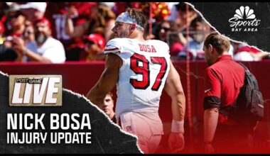 Breaking down impact of Nick Bosa's knee injury from 49ers' win over Cardinals | NBCSBA