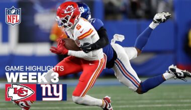 Kansas City Chiefs vs New York Giants Game Highlights | 2025 NFL Season Week 3