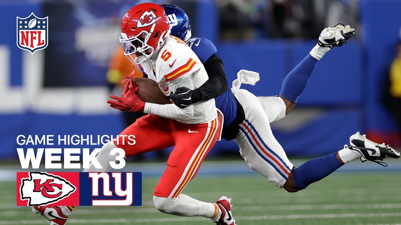 Kansas City Chiefs vs New York Giants Game Highlights | 2025 NFL Season Week 3