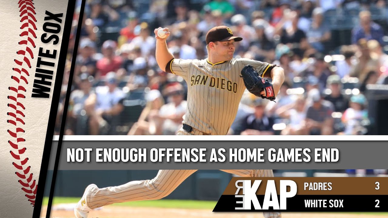 REKAP: ⚾️ Chicago White Sox 3-2 loss to San Diego Padres. ‘Not enough offense as home games end.’