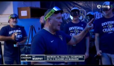 [FULL] Brewers are NL Central Champs for 3rd straight season: Pat Murphy and more players reactions